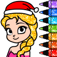 Princess Coloring Book for Kids  Games for Girls