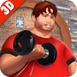 أيقونة البرنامج: Fat Boy Gym Fitness Games