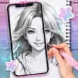 プログラムのアイコン：AR Drawing: Paint  Sketch