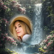 Waterfall photo frame Pic edit