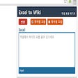 Ikon program: Excel to Wiki