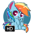 Ikona programu: Cute Rainbow Horse HD Wal…
