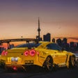 ไอคอนของโปรแกรม: Yellow Nissan GTR Rain Li…