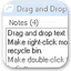 Drag and Drop Notes