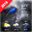 Clock & Weather Widget - Storm