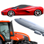 Cars and machines for kids