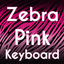 Zebra Pink Keyboard