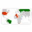 Free Editable Worldmap for Powerpoint Slides