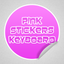 Pink Keyboard Stickers