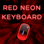 Red Neon Keyboard