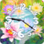 Sacred Flower Clock Widget