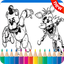 Coloring Game Drawing for FNAF