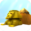Egyptian Sphinx Pyramid 3D