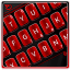 Red Metal Keyboard Theme