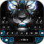 Fierce Neon Tiger Keyboard Background