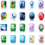 High detail social icons