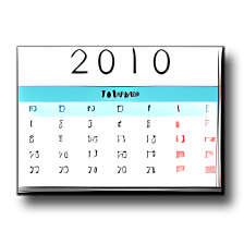 Jahreskalender 2011 als Übersicht