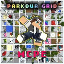 Parkour Grid MCPE Map