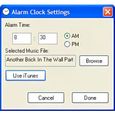 iTunes/MP3 Alarm Clock