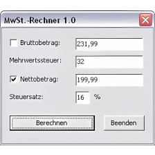 MwSt.-Rechner