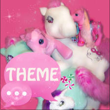 Theme Pink Pony GO SMS PRO