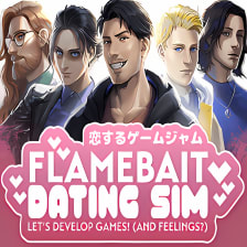 Flamebait Dating Sim! Developing games! (and feelings?)
