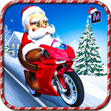 Santa Christmas Moto Gift Delivery Game