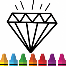 Diamond Coloring  Drawing for kids