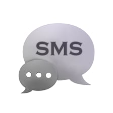 White Black Theme GO SMS
