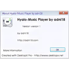 Hyalo-Music Player Widget
