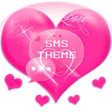 Pink Love Theme GO SMS Pro
