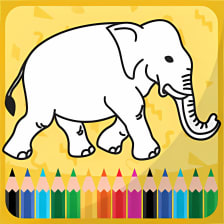 Coloring book for kids animals