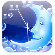 NewFreeScreensaver Moon Clock 15