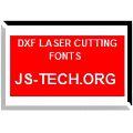 DXF LASER CUTTING FONTS