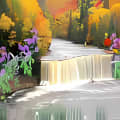 Logo Project Autumn Waterfall for Windows