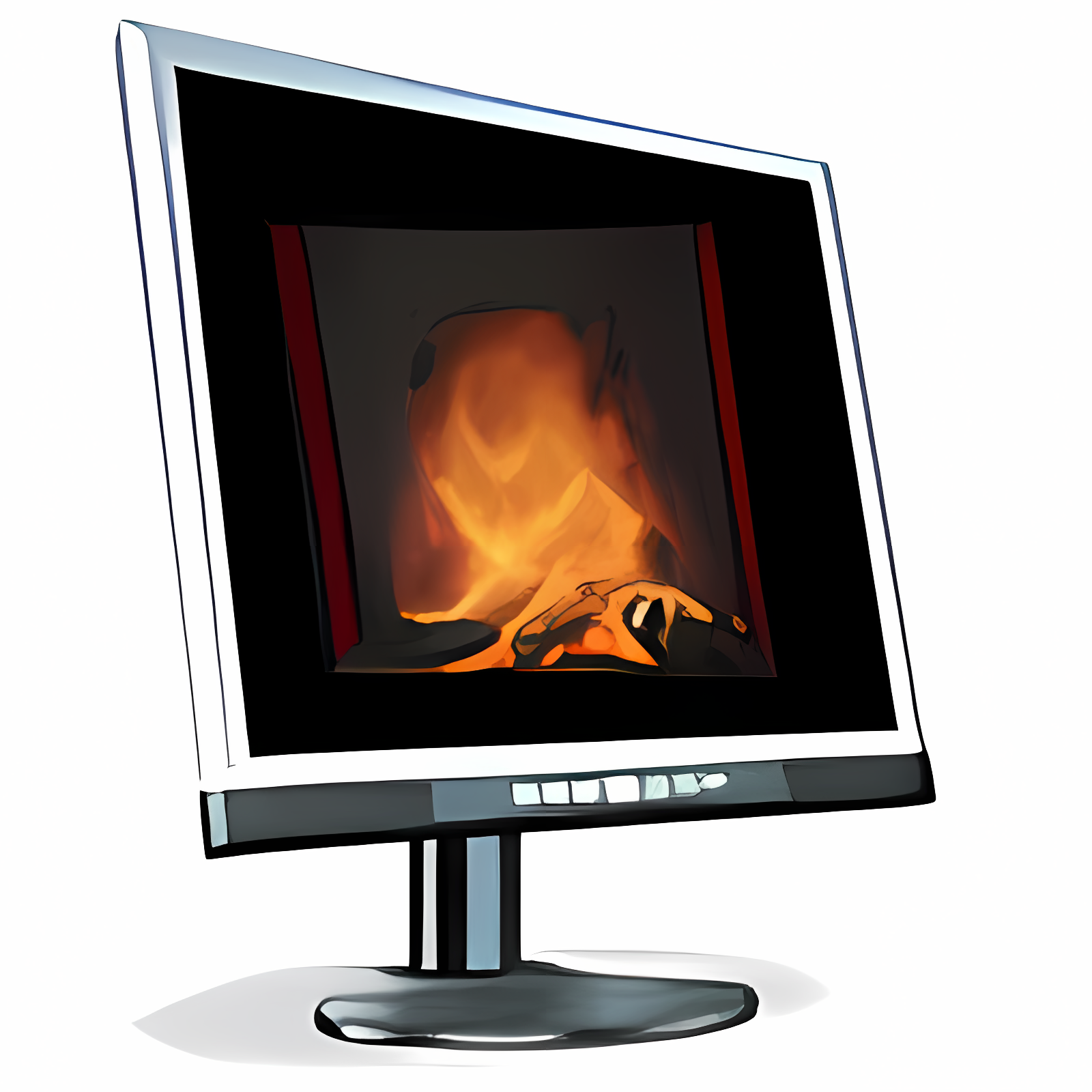 3D Fireplace Screensaver