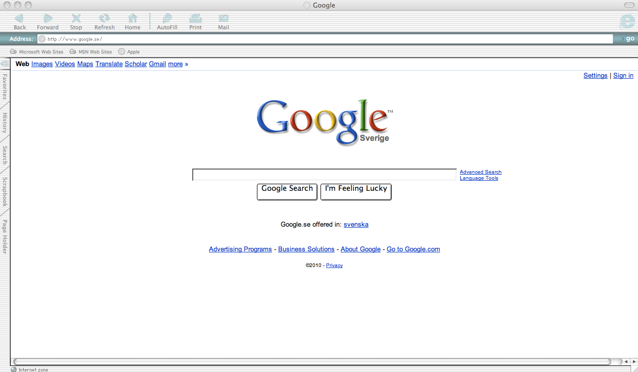 internet explorer for mac 8