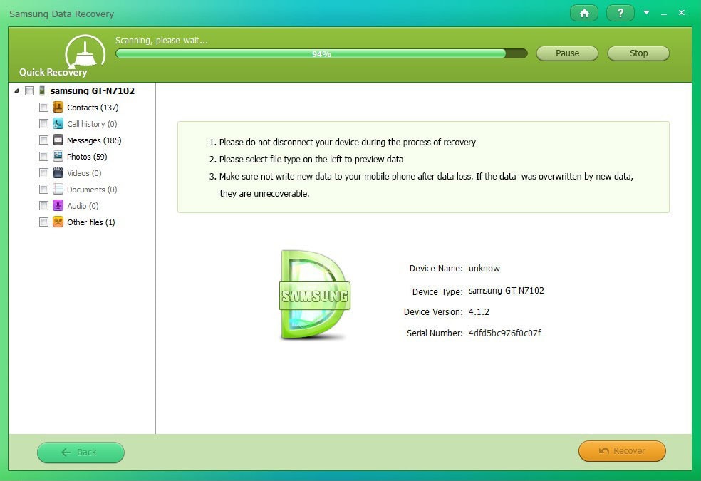 samsung tablet data recovery software free download