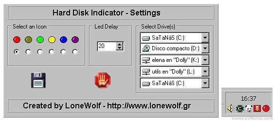 hard disk led indicator software