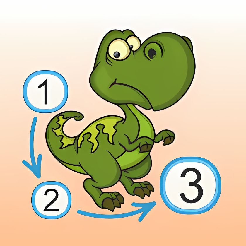 Download Dinosaurs - Connect the Dots and Add Colo Install Latest App downloader