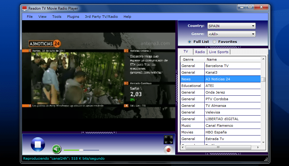 readon tv movie radio player 7.6.0.0 free download windows 10