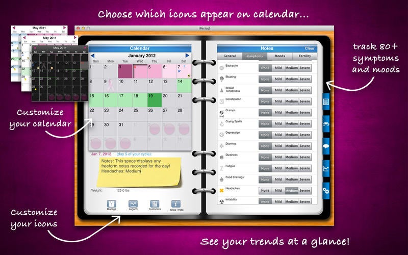 Iperiod ultimate (period menstrual calendar for mac desktop