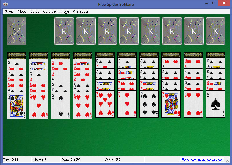 spider solitaire free