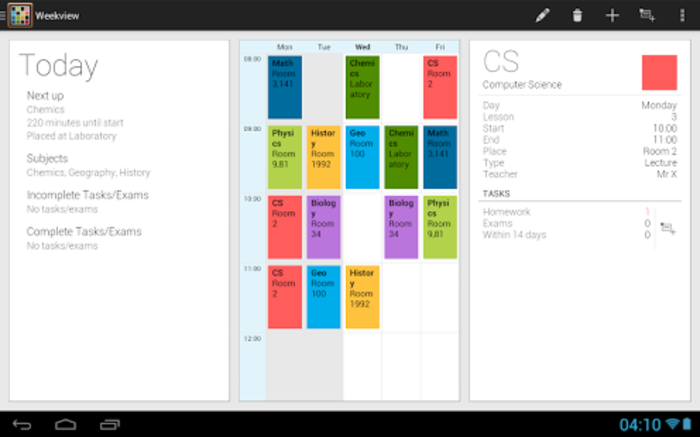 School Timetable App For Mac