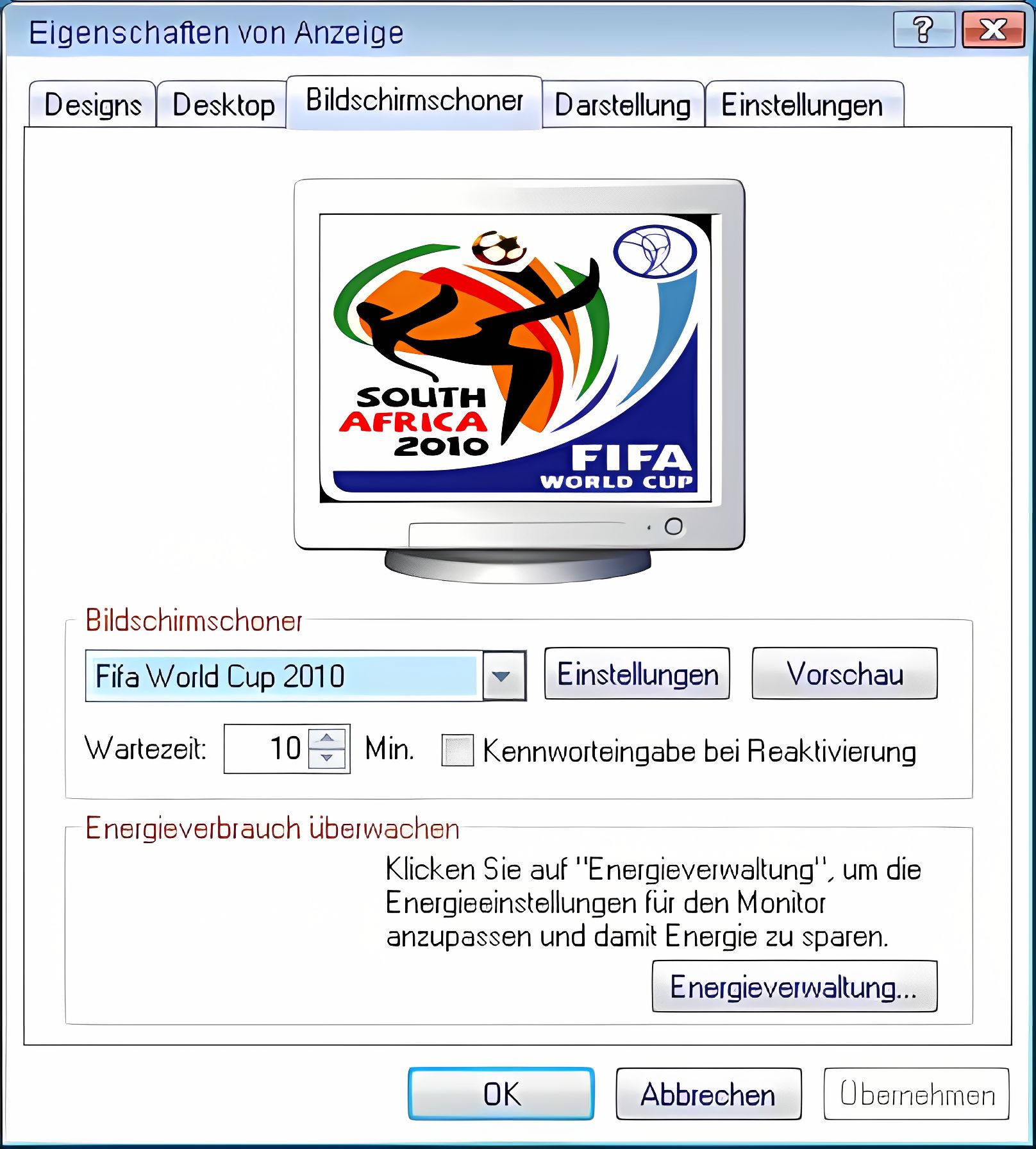 FIFA World Cup 2010 Screensaver