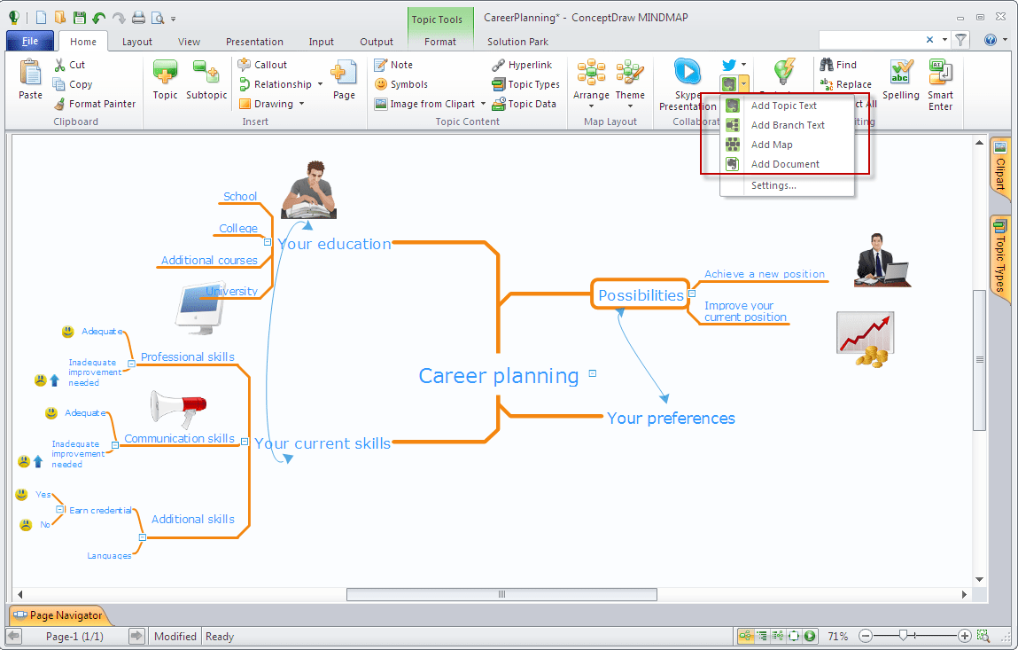 help on using conceptdraw project