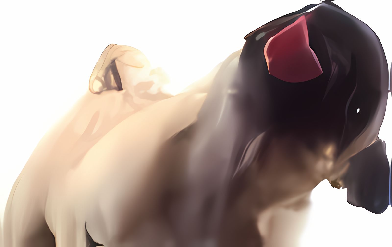 Licking Dog Screen Clean