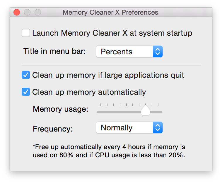 memory cleaner mac