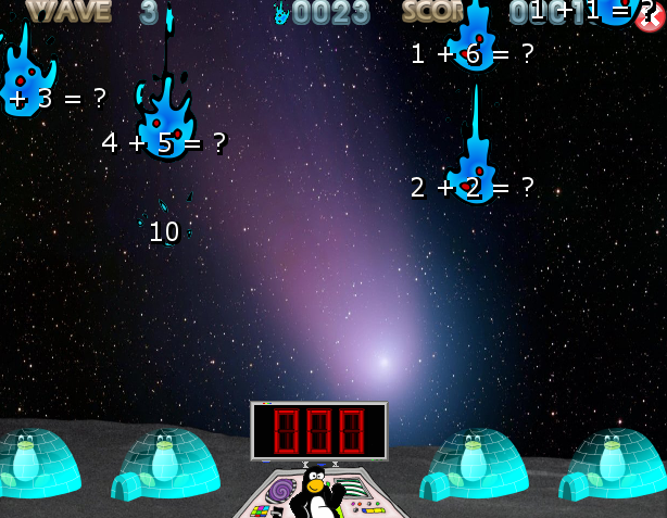 Tux of math command online game