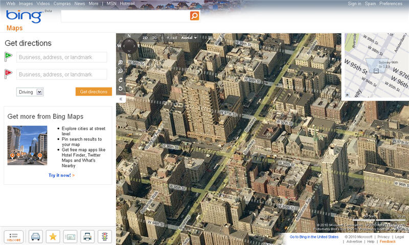 Bing Maps Screenshot 